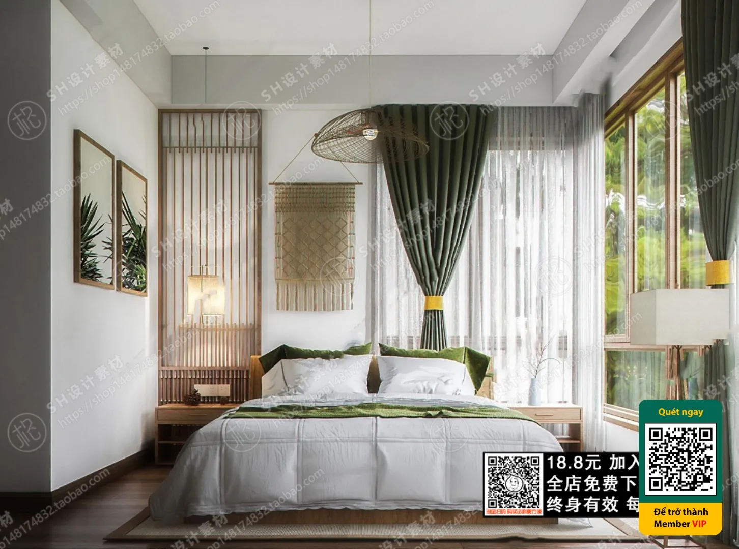 3D SCENES - WABI SABI STYLE - VRAY / CORONA - 3D MODEL - 5918