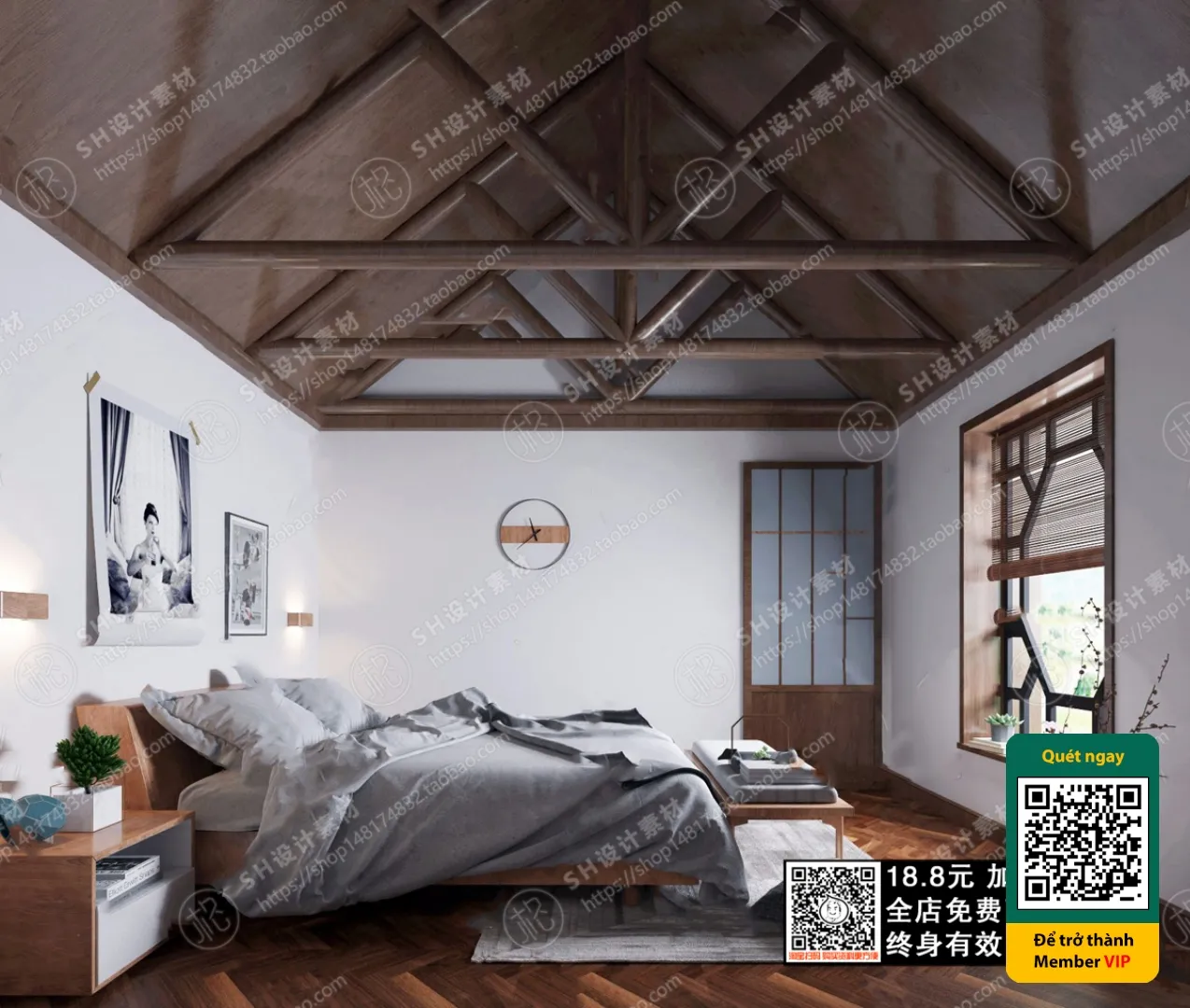 3D SCENES - WABI SABI STYLE - VRAY / CORONA - 3D MODEL - 5922