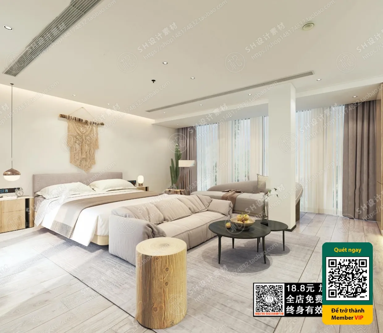 3D SCENES - WABI SABI STYLE - VRAY / CORONA - 3D MODEL - 5923