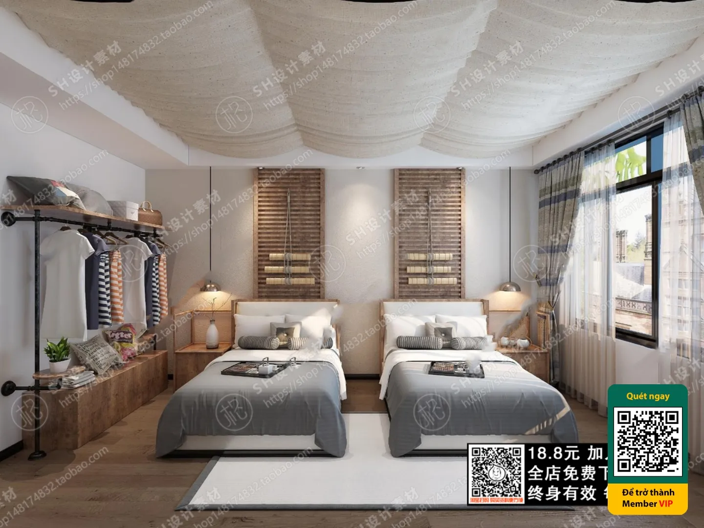 3D SCENES - WABI SABI STYLE - VRAY / CORONA - 3D MODEL - 5931