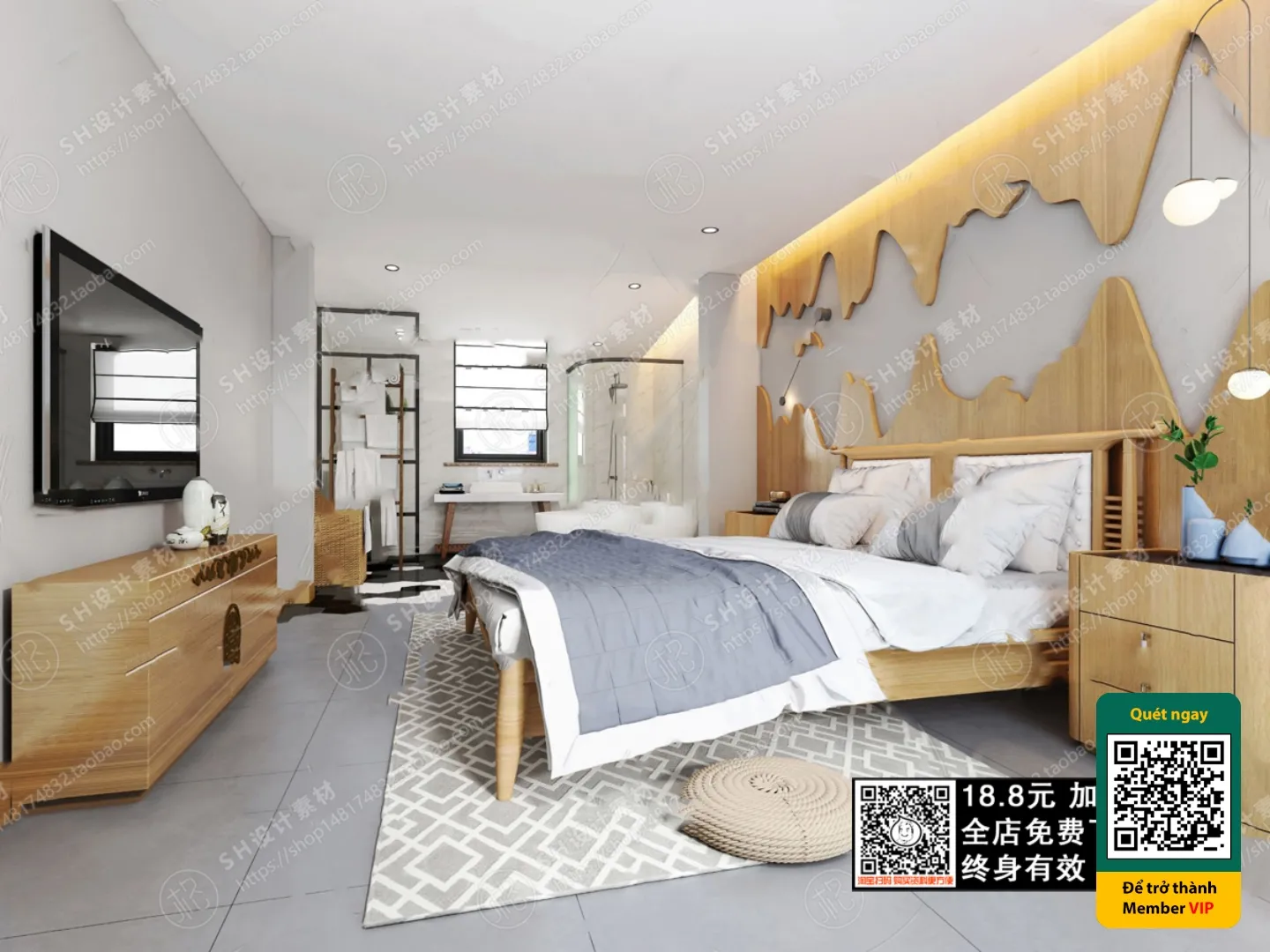 3D SCENES - WABI SABI STYLE - VRAY / CORONA - 3D MODEL - 5935