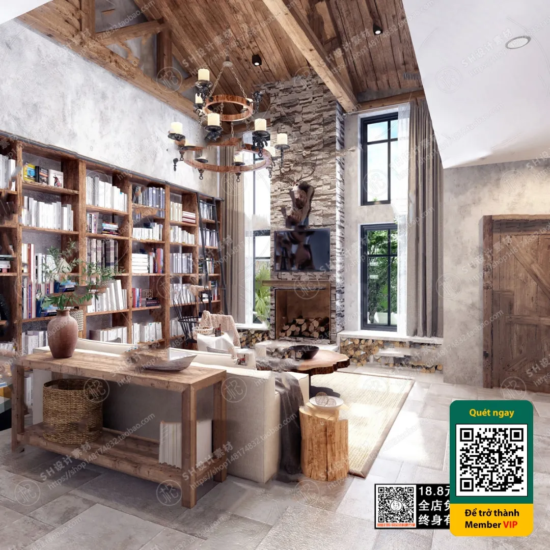 3D SCENES - WABI SABI STYLE - VRAY / CORONA - 3D MODEL - 5950