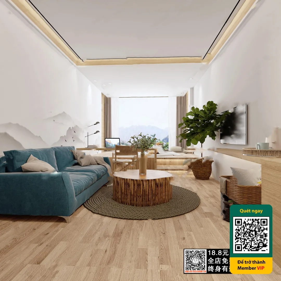 3D SCENES - WABI SABI STYLE - VRAY / CORONA - 3D MODEL - 5957