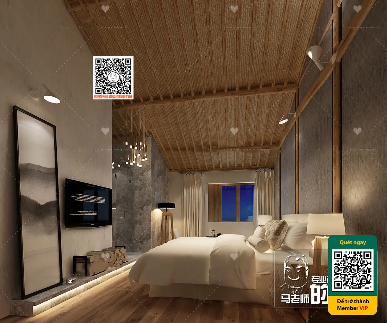 3D SCENES - WABI SABI STYLE - VRAY / CORONA - 3D MODEL - 5960