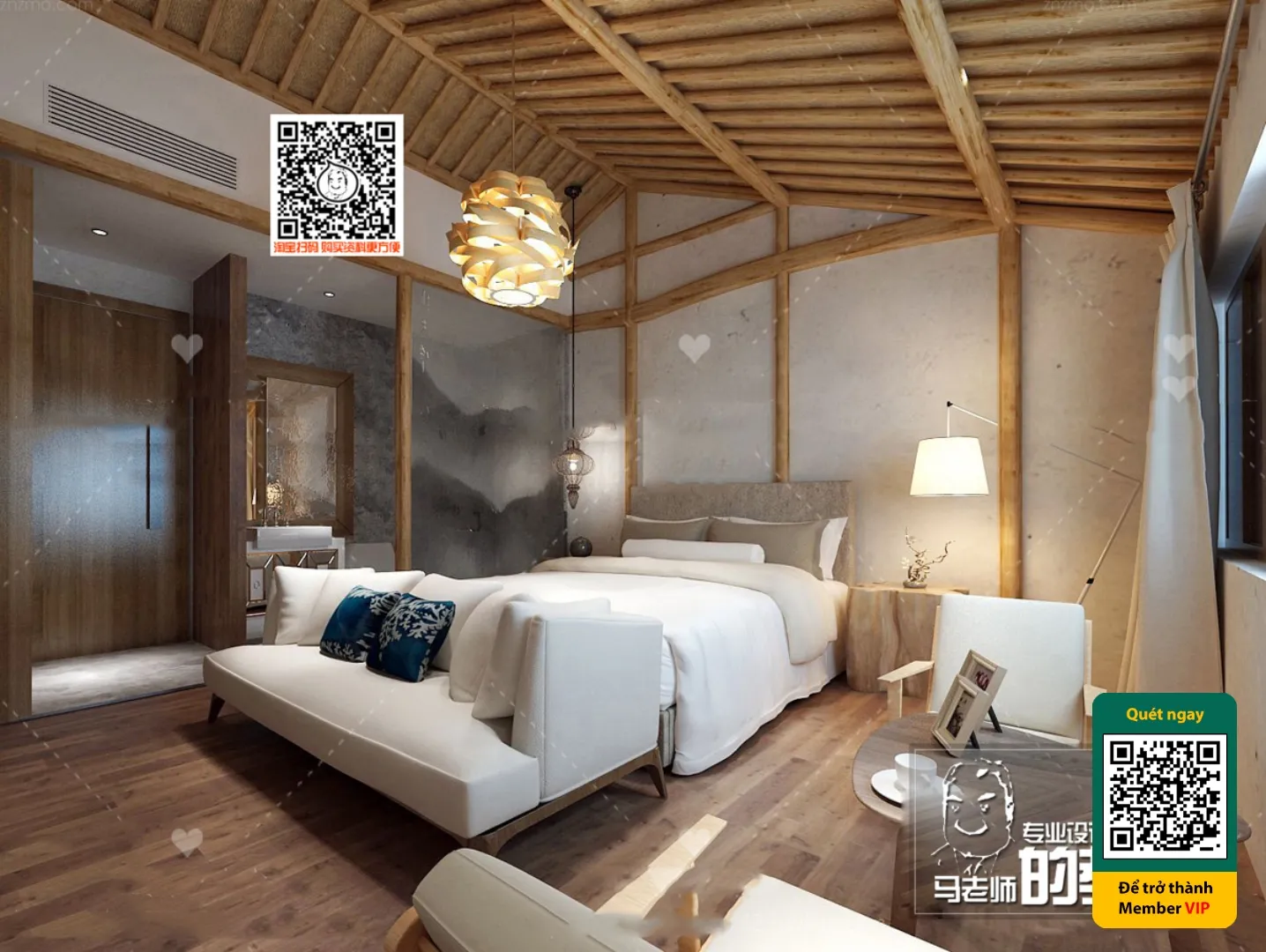 3D SCENES - WABI SABI STYLE - VRAY / CORONA - 3D MODEL - 5962