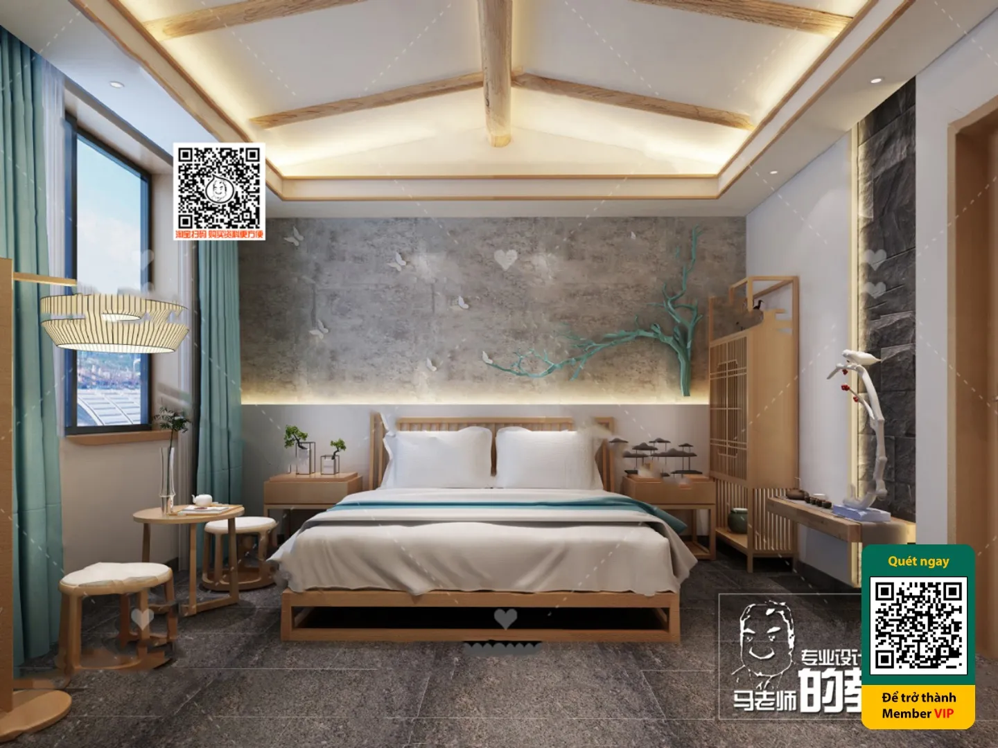 3D SCENES - WABI SABI STYLE - VRAY / CORONA - 3D MODEL - 5968