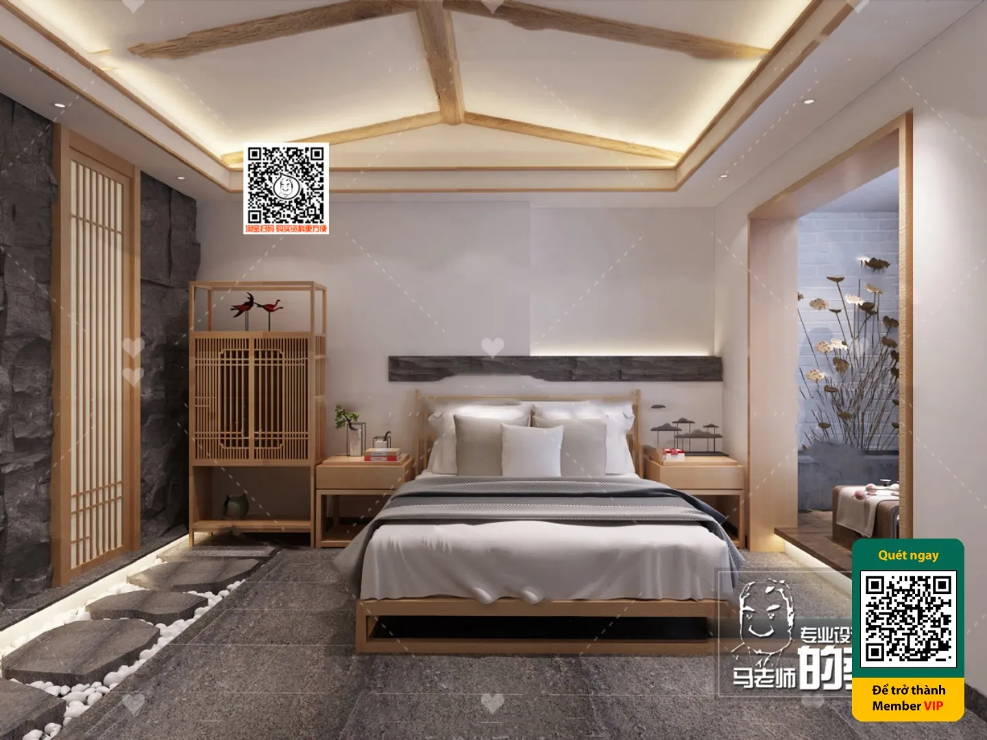 3D SCENES - WABI SABI STYLE - VRAY / CORONA - 3D MODEL - 5969