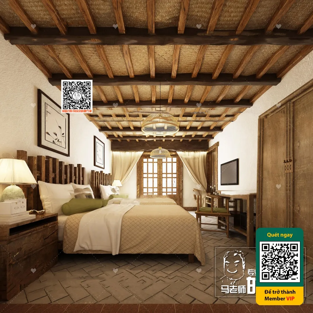 3D SCENES - WABI SABI STYLE - VRAY / CORONA - 3D MODEL - 5971