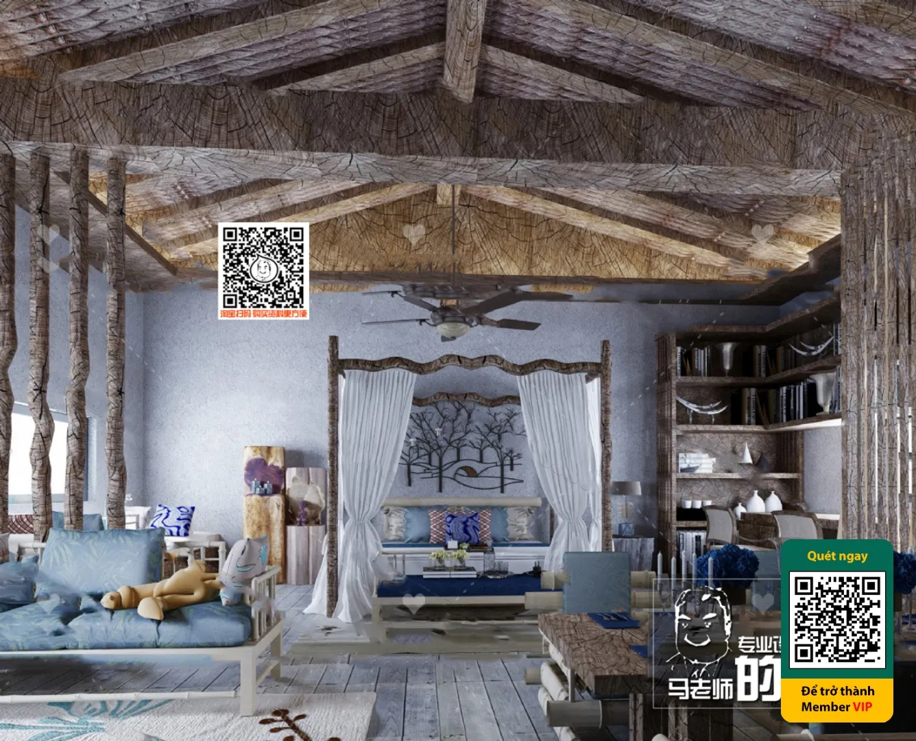 3D SCENES - WABI SABI STYLE - VRAY / CORONA - 3D MODEL - 5975