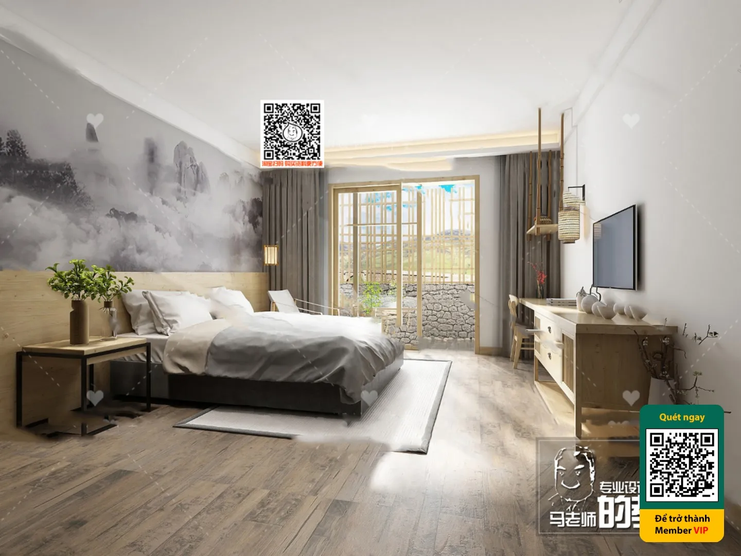 3D SCENES - WABI SABI STYLE - VRAY / CORONA - 3D MODEL - 5981