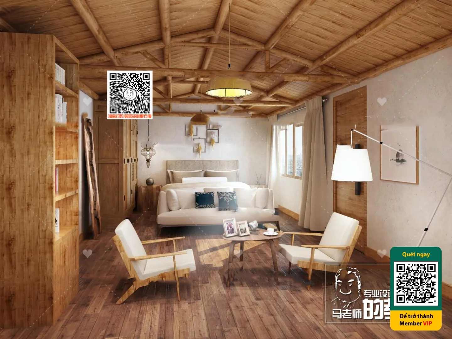 3D SCENES - WABI SABI STYLE - VRAY / CORONA - 3D MODEL - 5984