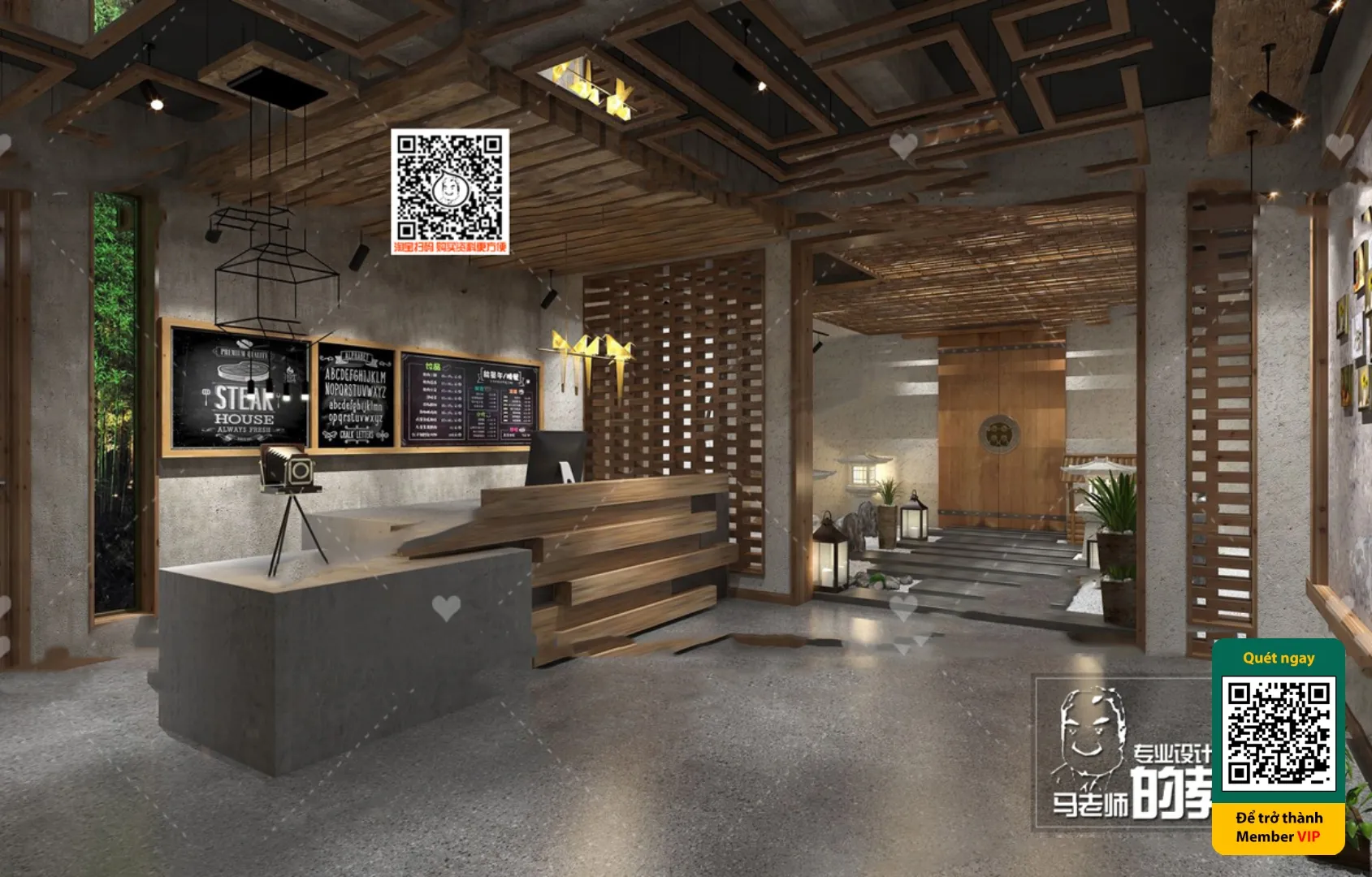 3D SCENES - WABI SABI STYLE - VRAY / CORONA - 3D MODEL - 5985