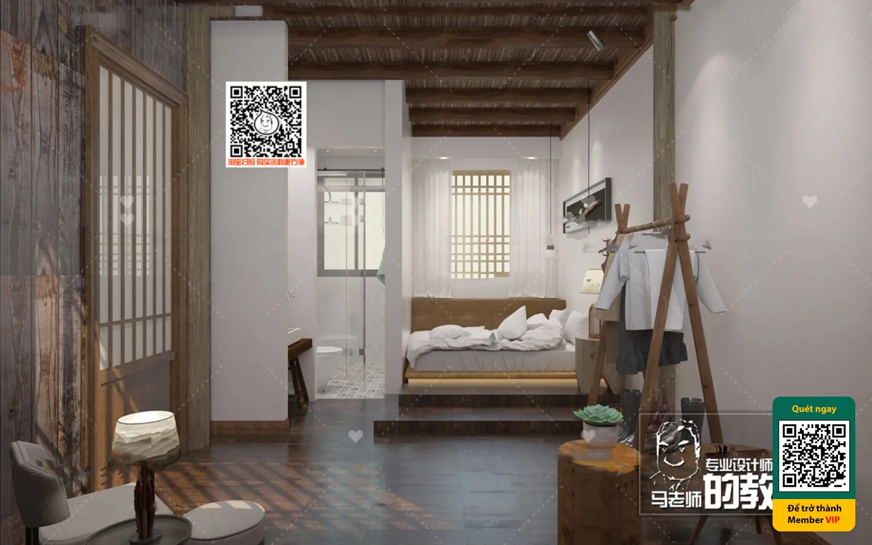 3D SCENES - WABI SABI STYLE - VRAY / CORONA - 3D MODEL - 5987