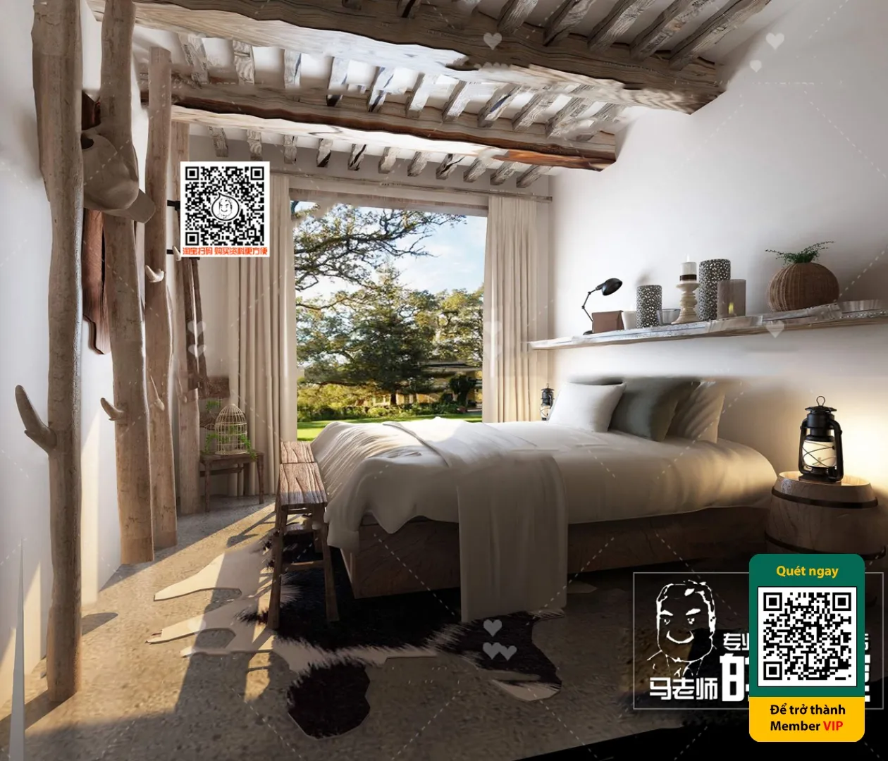 3D SCENES - WABI SABI STYLE - VRAY / CORONA - 3D MODEL - 5990