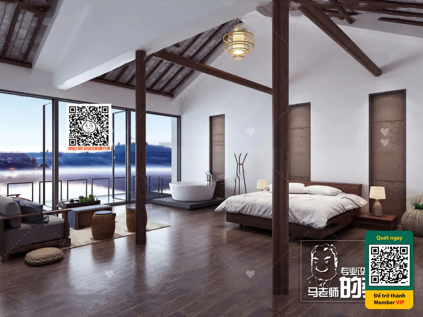 3D SCENES - WABI SABI STYLE - VRAY / CORONA - 3D MODEL - 5992