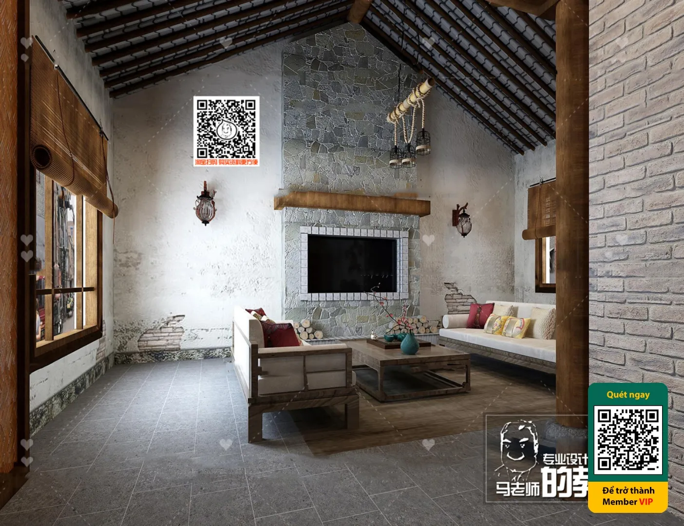 3D SCENES - WABI SABI STYLE - VRAY / CORONA - 3D MODEL - 5999