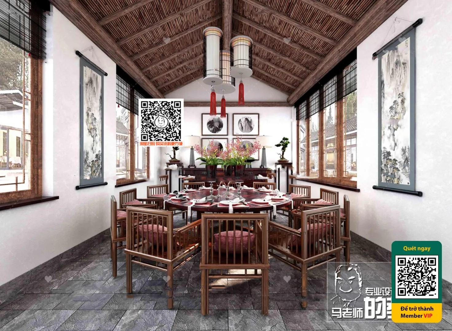 3D SCENES - WABI SABI STYLE - VRAY / CORONA - 3D MODEL - 6007