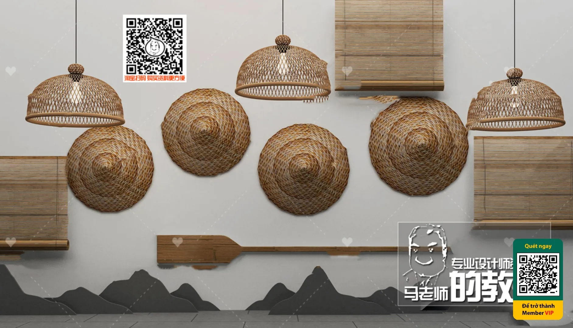 3D SCENES - WABI SABI STYLE - VRAY / CORONA - 3D MODEL - 6015