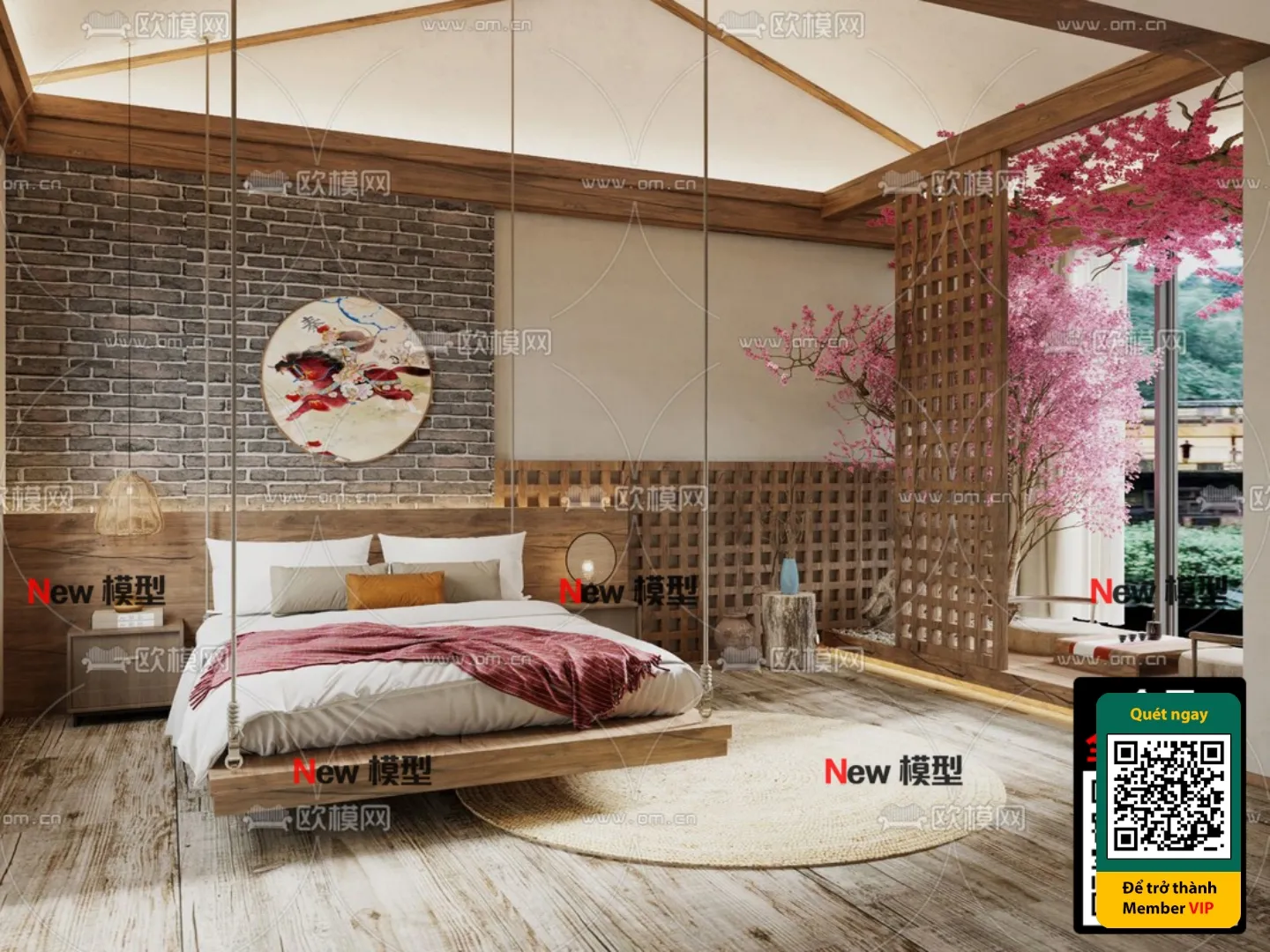 3D SCENES - WABI SABI STYLE - VRAY / CORONA - 3D MODEL - 6021