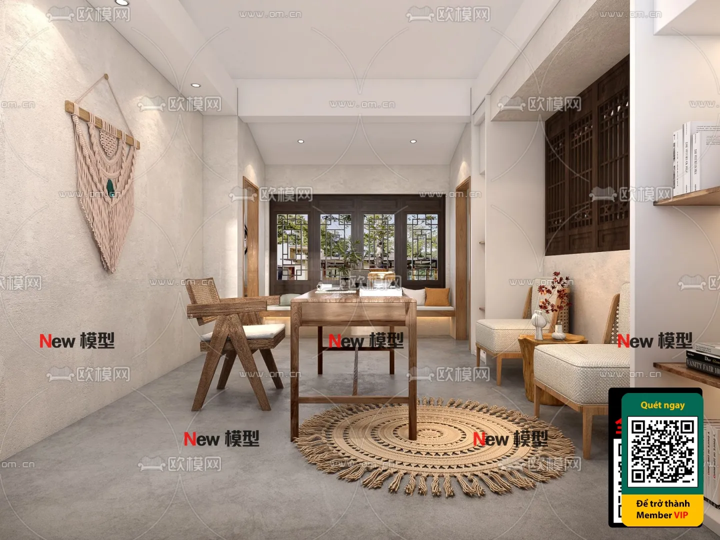 3D SCENES - WABI SABI STYLE - VRAY / CORONA - 3D MODEL - 6024