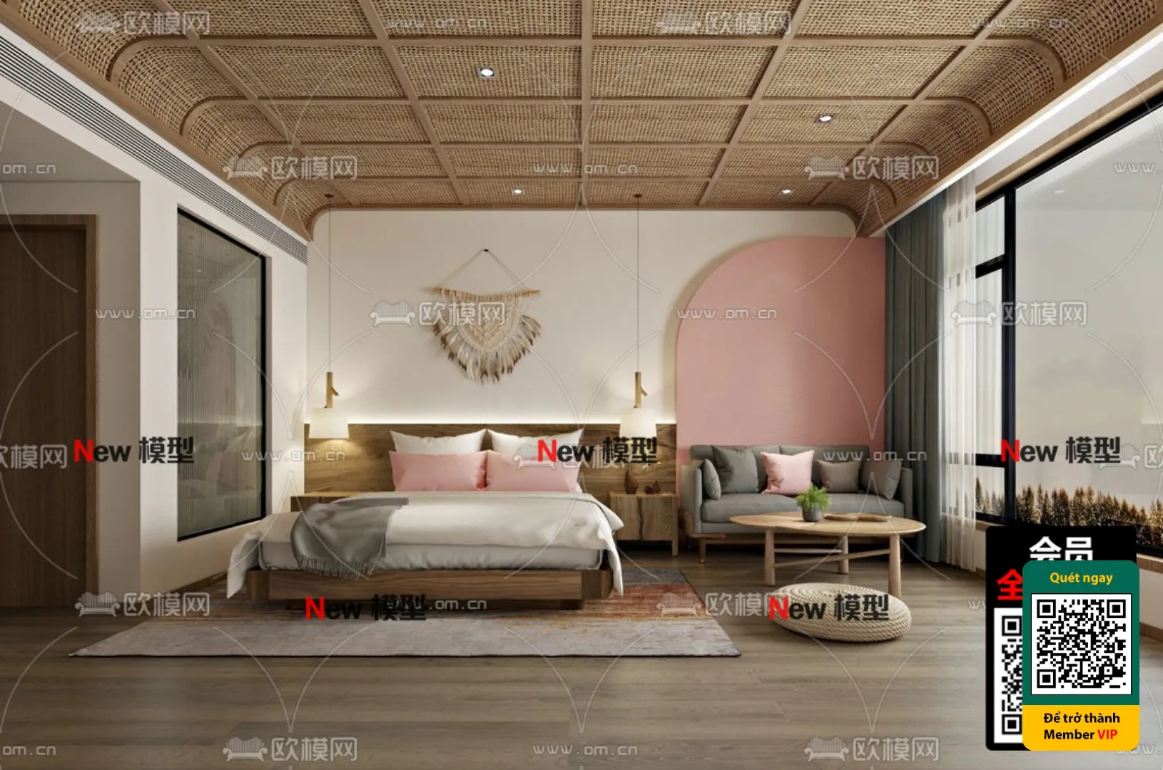 3D SCENES - WABI SABI STYLE - VRAY / CORONA - 3D MODEL - 6029