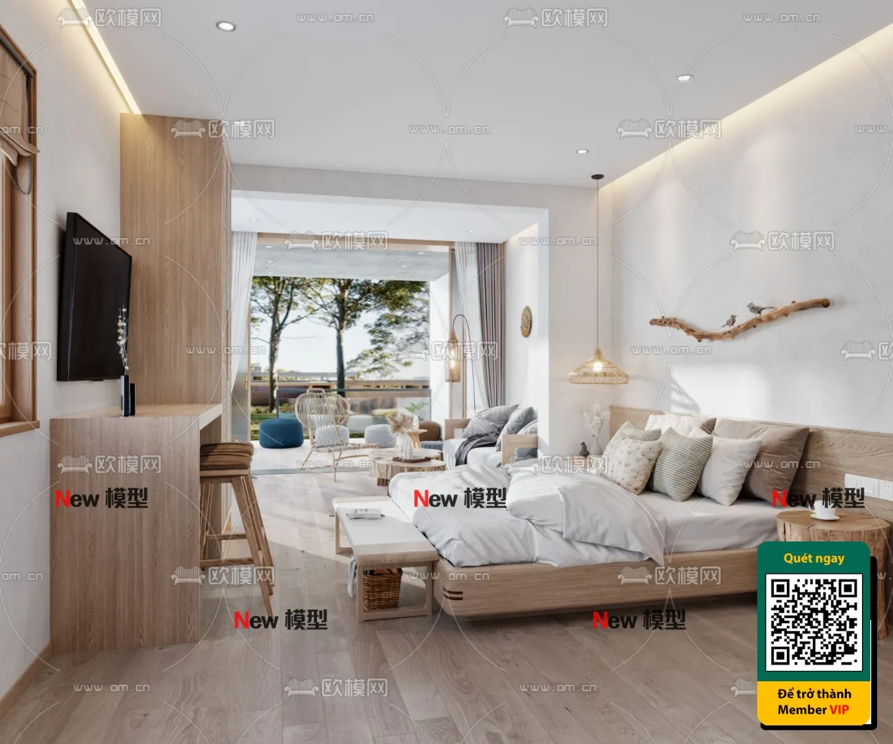 3D SCENES - WABI SABI STYLE - VRAY / CORONA - 3D MODEL - 6037