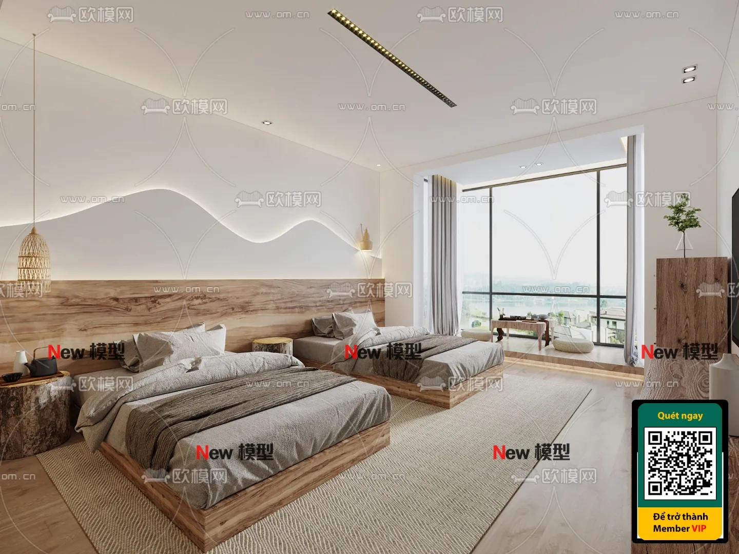 3D SCENES - WABI SABI STYLE - VRAY / CORONA - 3D MODEL - 6038