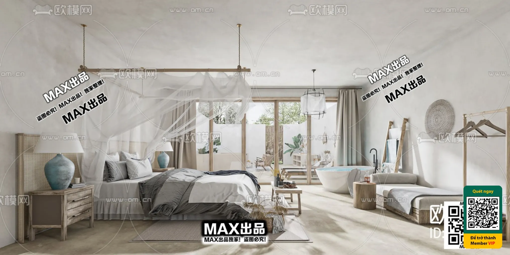 3D SCENES - WABI SABI STYLE - VRAY / CORONA - 3D MODEL - 6053
