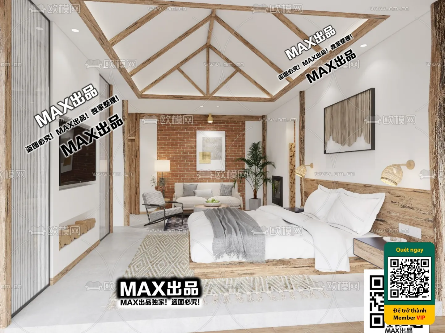 3D SCENES - WABI SABI STYLE - VRAY / CORONA - 3D MODEL - 6054