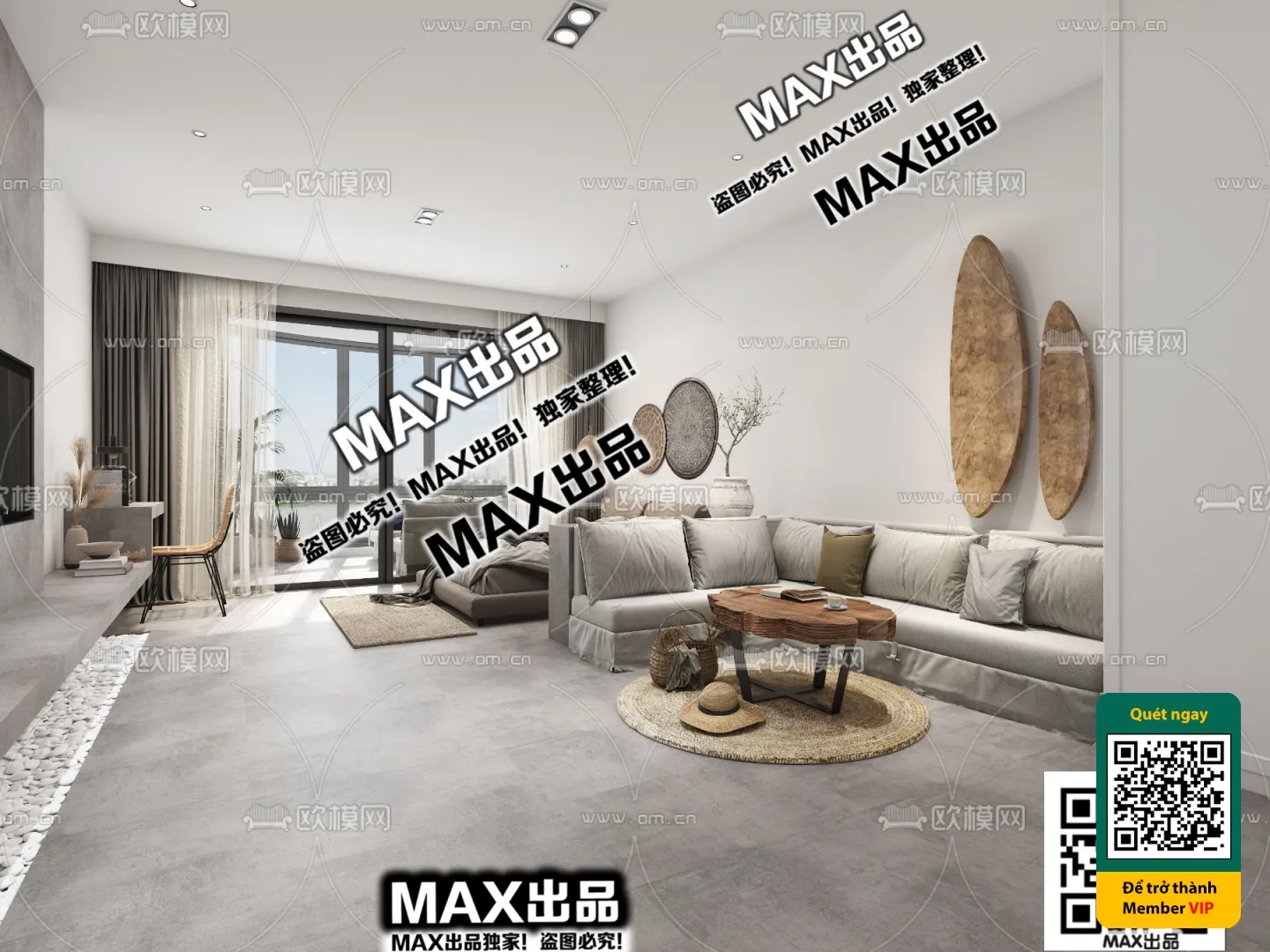 3D SCENES - WABI SABI STYLE - VRAY / CORONA - 3D MODEL - 6060