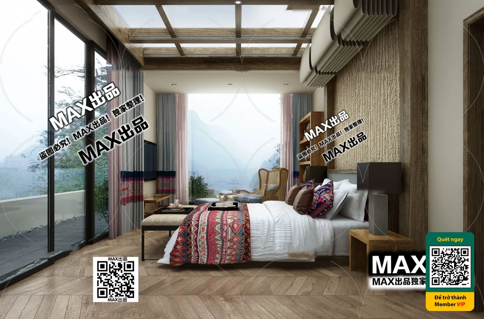 3D SCENES - WABI SABI STYLE - VRAY / CORONA - 3D MODEL - 6068