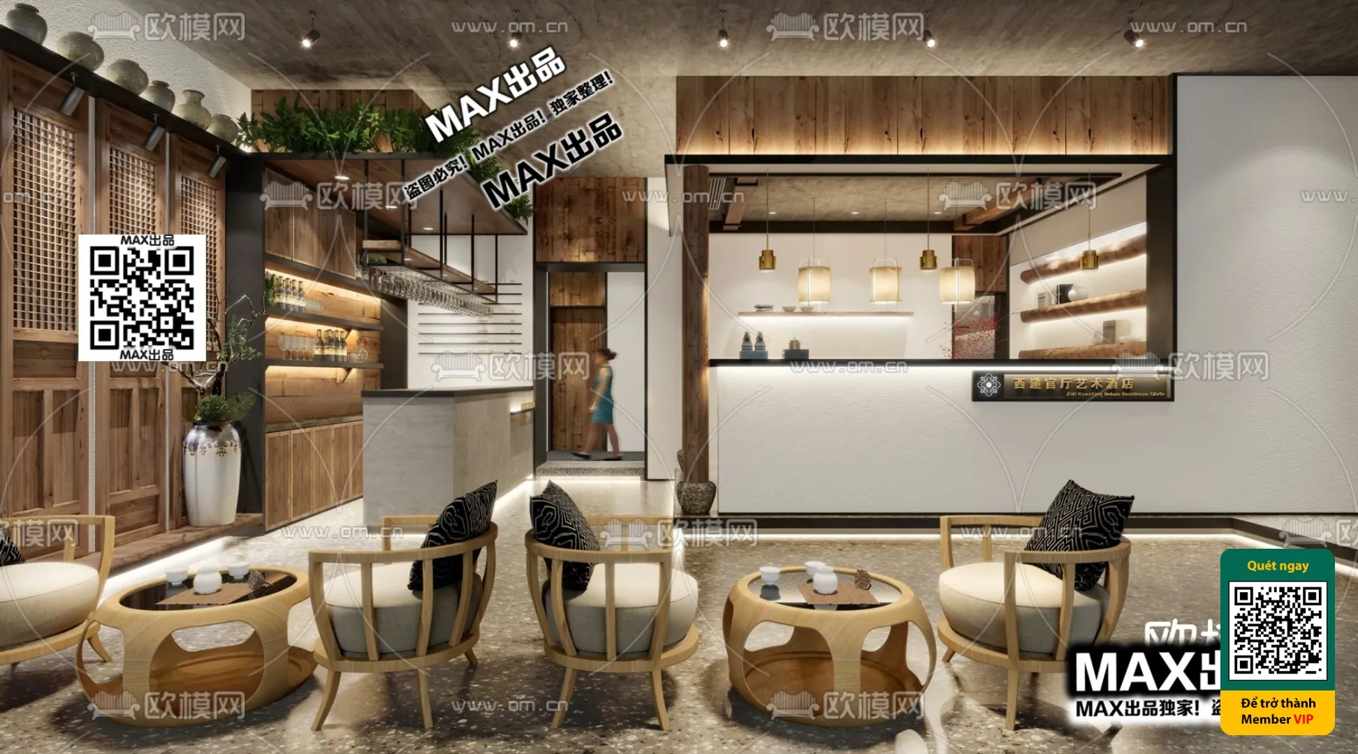 3D SCENES - WABI SABI STYLE - VRAY / CORONA - 3D MODEL - 6071