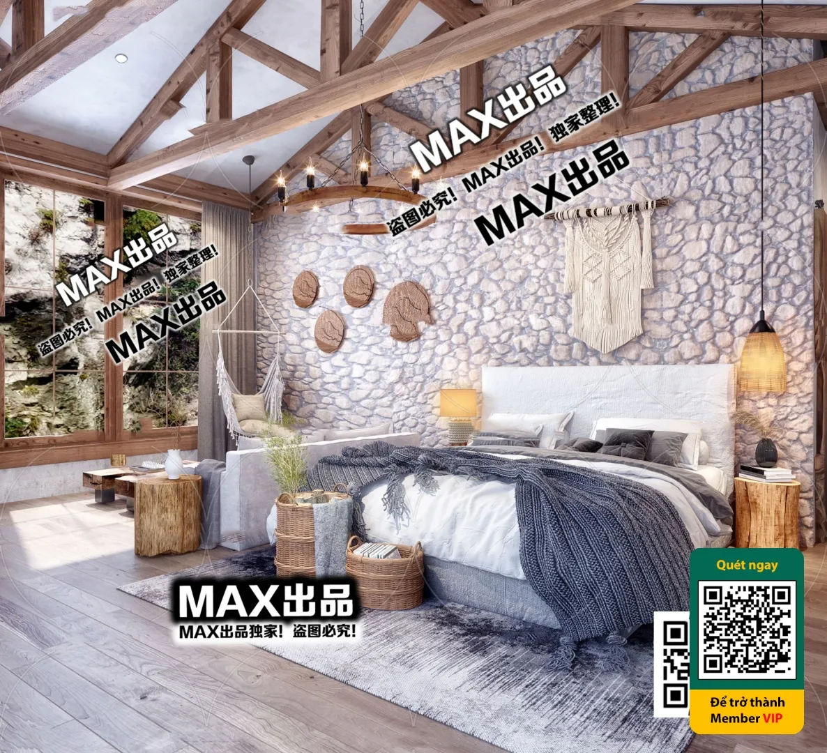 3D SCENES - WABI SABI STYLE - VRAY / CORONA - 3D MODEL - 6079