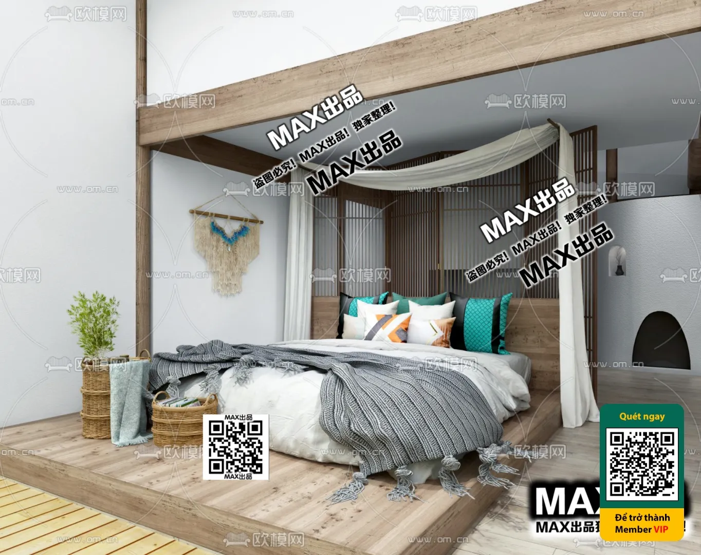 3D SCENES - WABI SABI STYLE - VRAY / CORONA - 3D MODEL - 6082