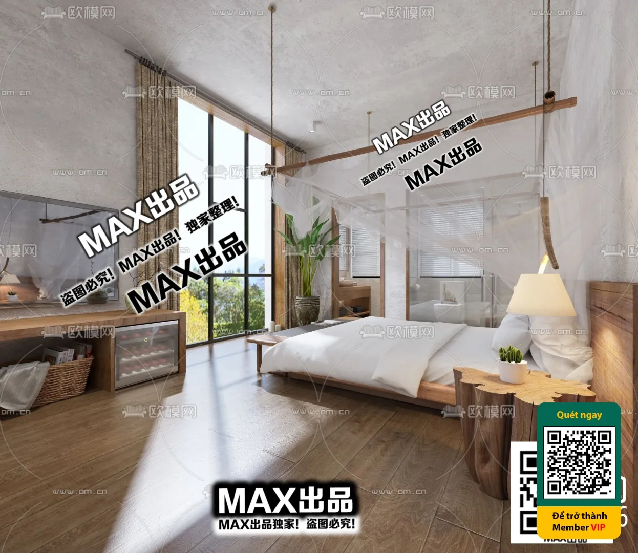 3D SCENES - WABI SABI STYLE - VRAY / CORONA - 3D MODEL - 6092