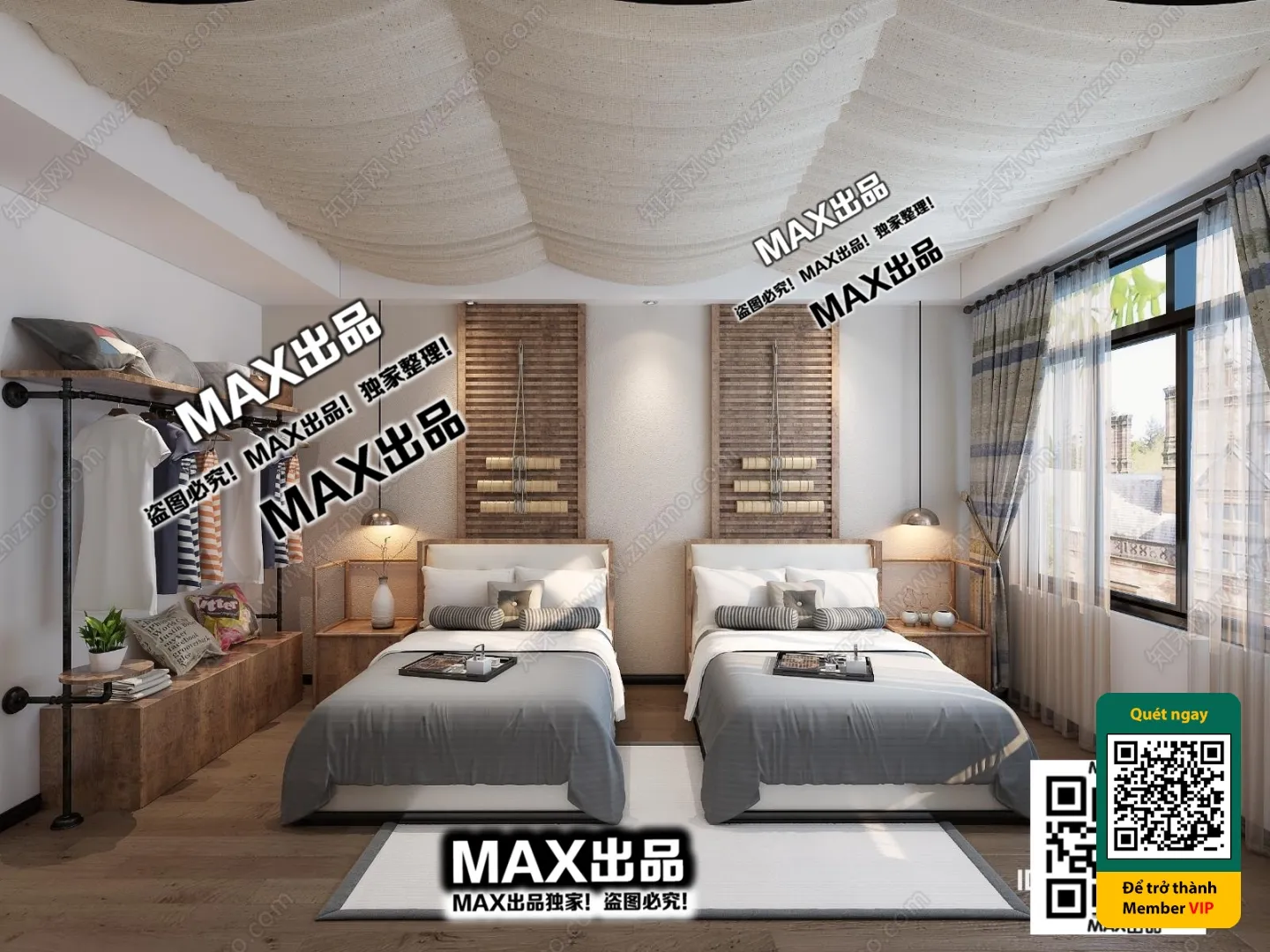 3D SCENES - WABI SABI STYLE - VRAY / CORONA - 3D MODEL - 6093