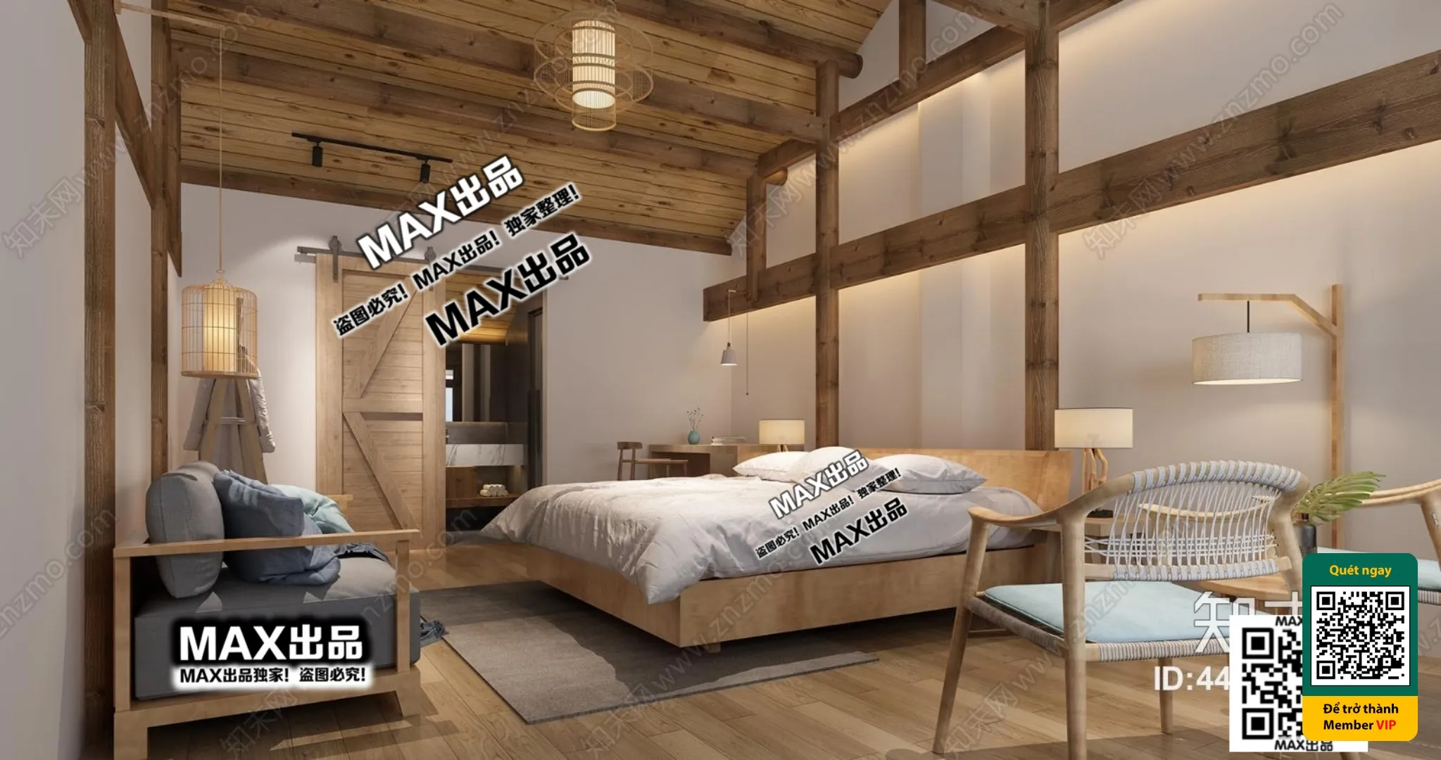 3D SCENES - WABI SABI STYLE - VRAY / CORONA - 3D MODEL - 6097