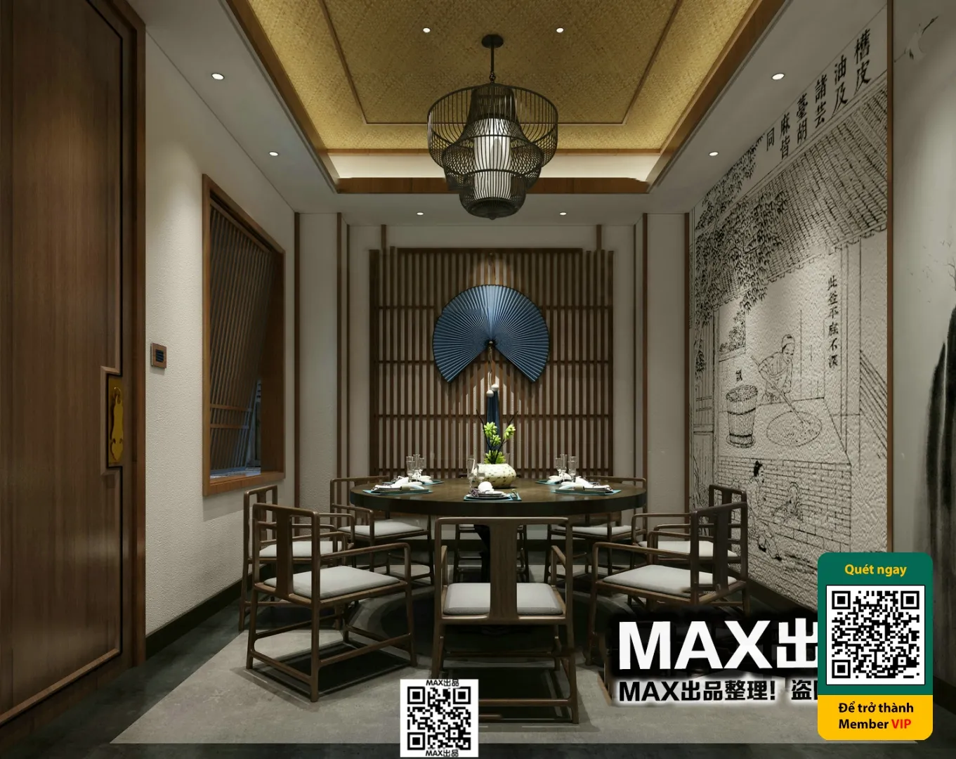 3D SCENES - WABI SABI STYLE - VRAY / CORONA - 3D MODEL - 6109