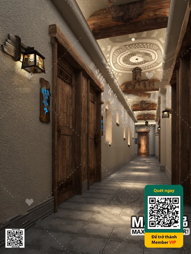 3D SCENES - WABI SABI STYLE - VRAY / CORONA - 3D MODEL - 6115