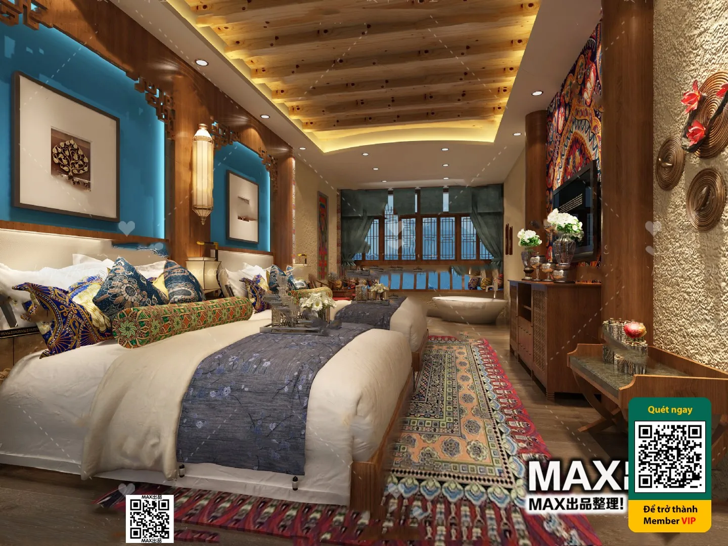 3D SCENES - WABI SABI STYLE - VRAY / CORONA - 3D MODEL - 6126