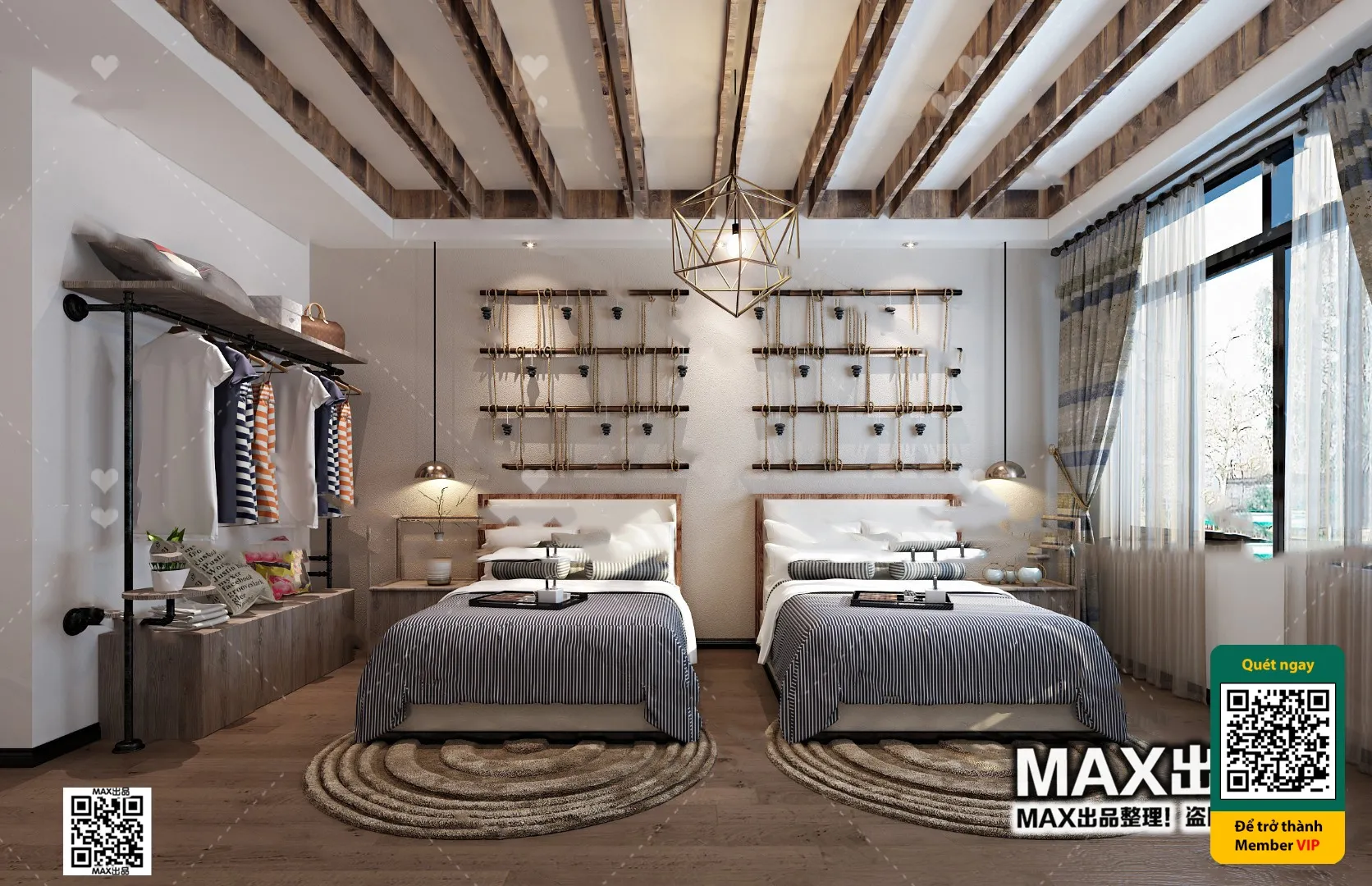 3D SCENES - WABI SABI STYLE - VRAY / CORONA - 3D MODEL - 6131