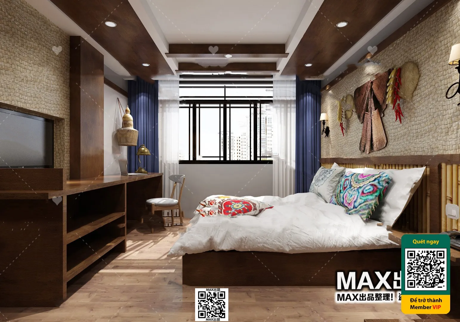 3D SCENES - WABI SABI STYLE - VRAY / CORONA - 3D MODEL - 6133