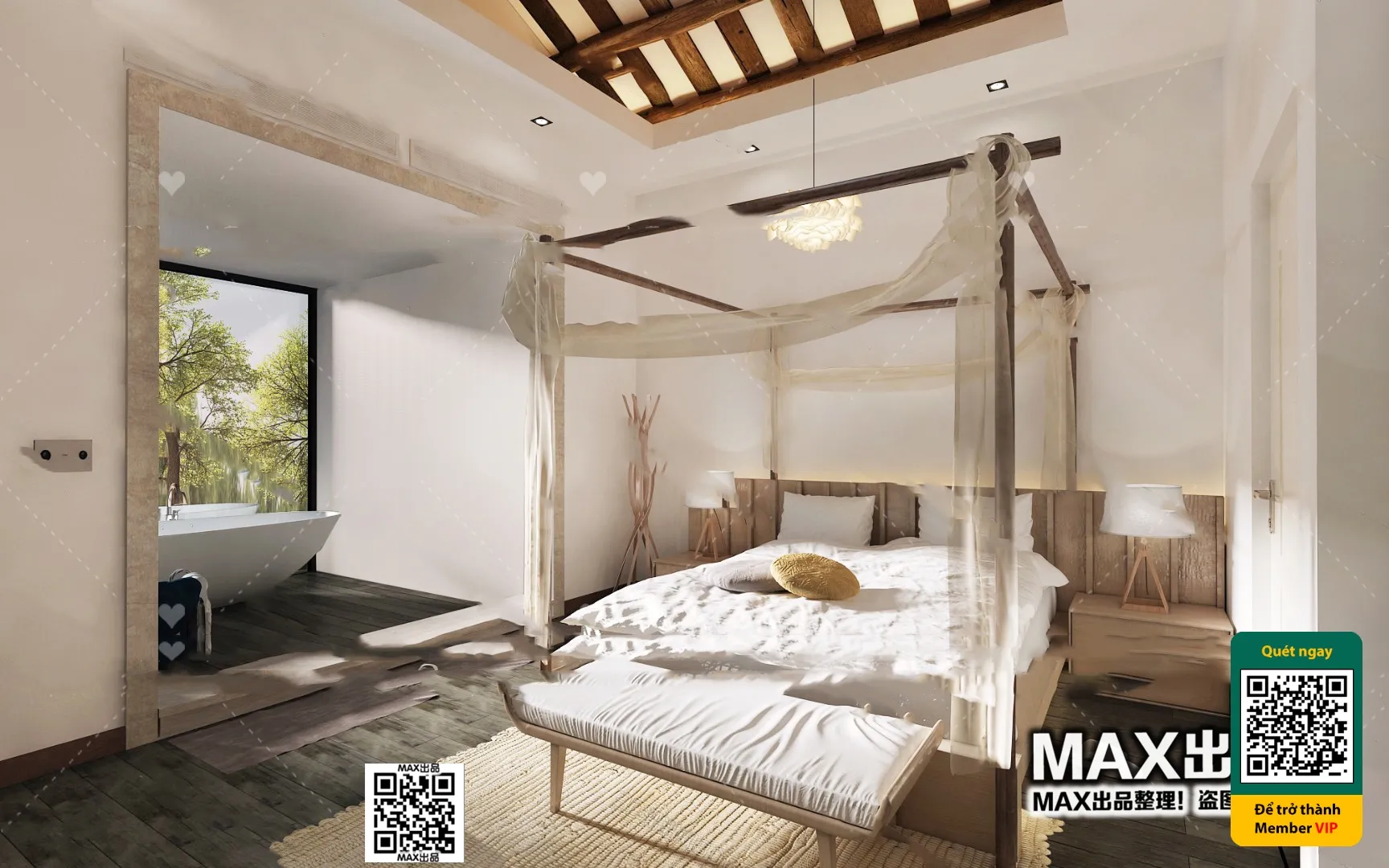 3D SCENES - WABI SABI STYLE - VRAY / CORONA - 3D MODEL - 6135