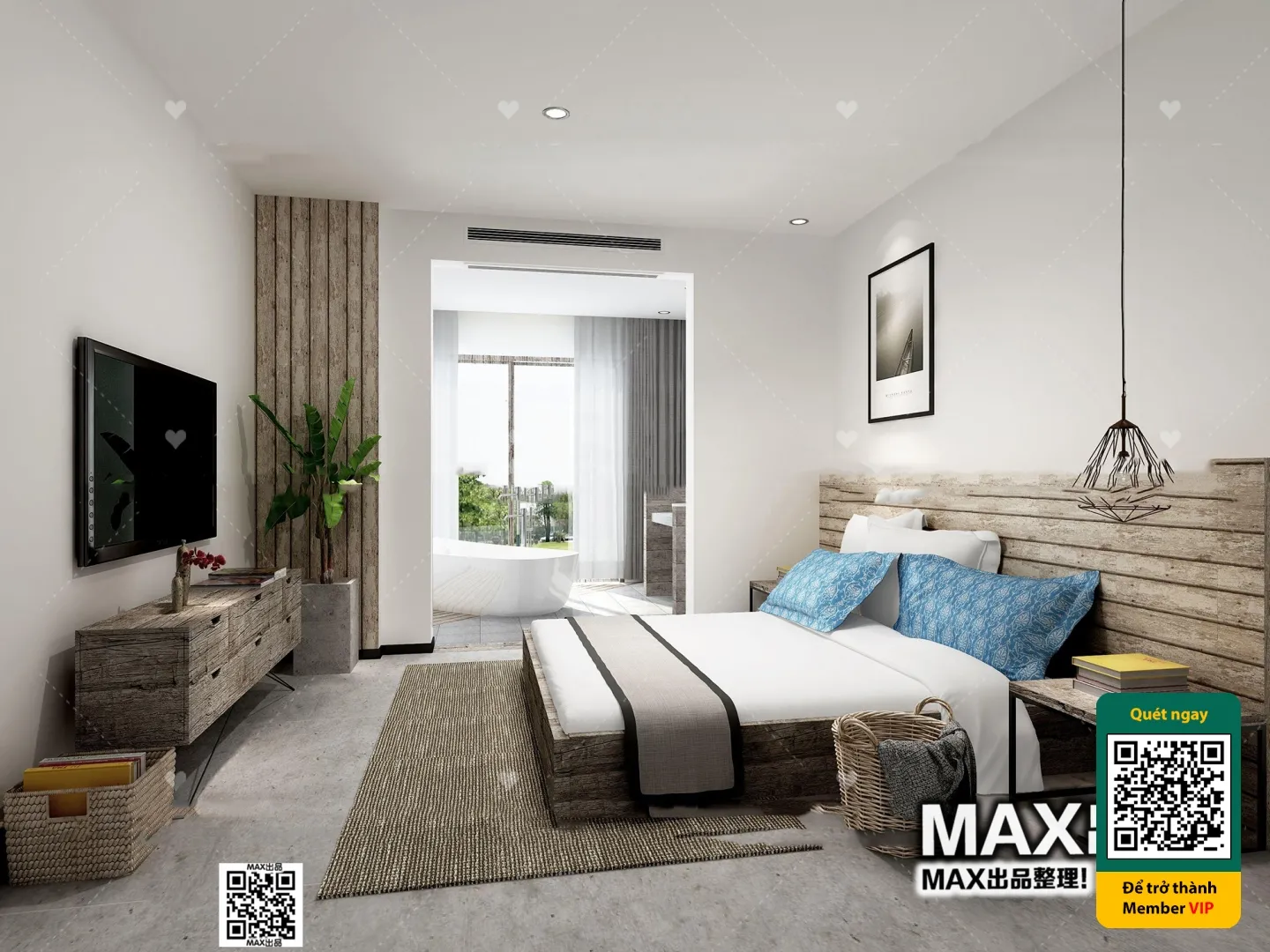 3D SCENES - WABI SABI STYLE - VRAY / CORONA - 3D MODEL - 6142