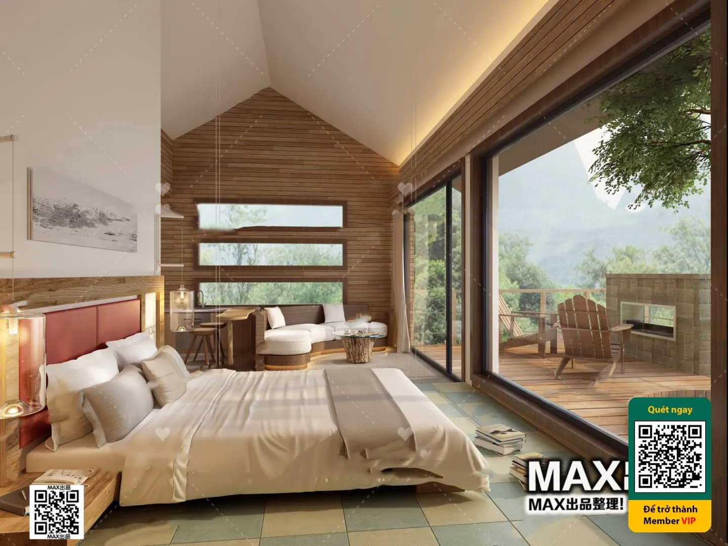 3D SCENES - WABI SABI STYLE - VRAY / CORONA - 3D MODEL - 6147