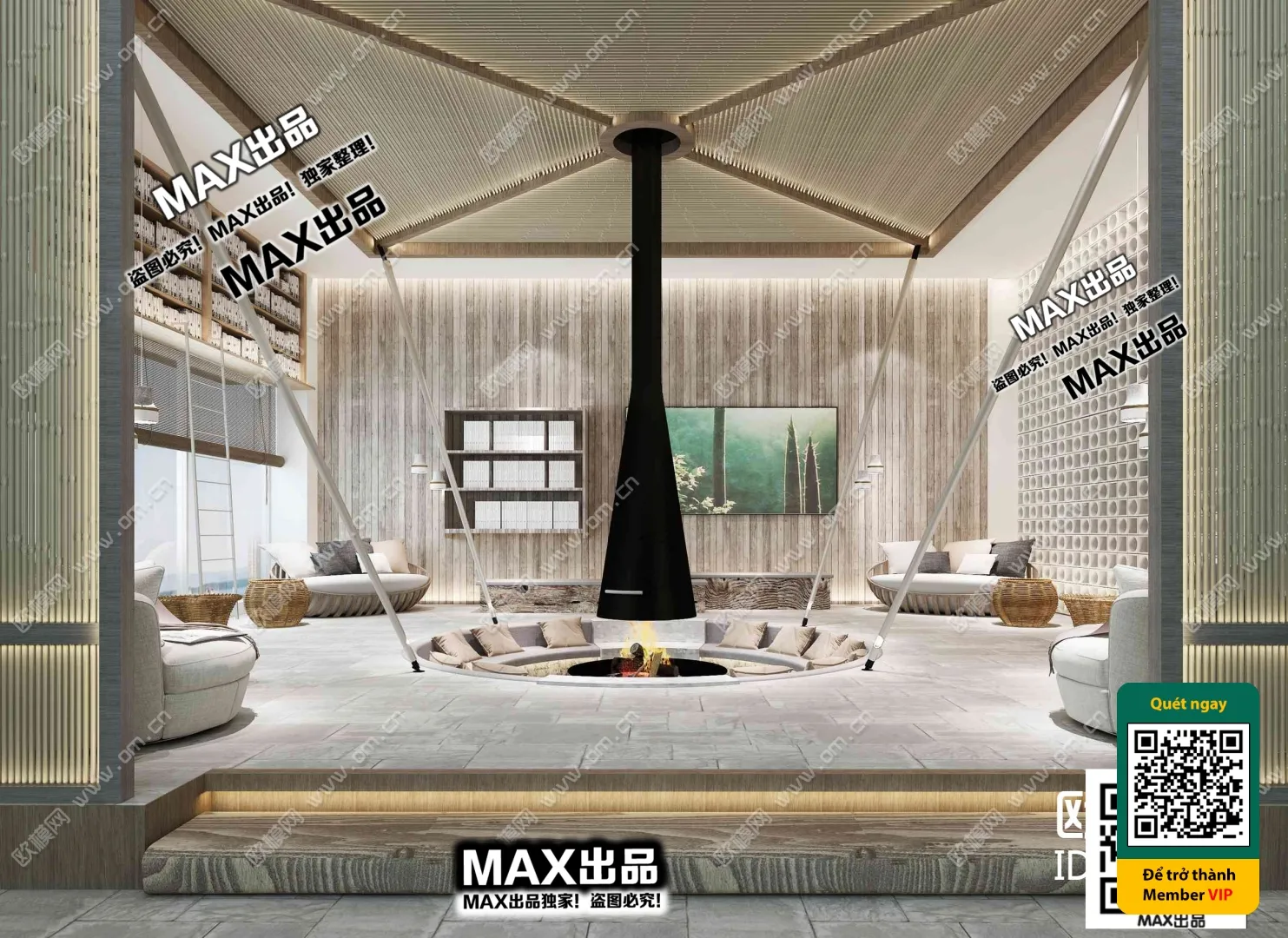 3D SCENES - WABI SABI STYLE - VRAY / CORONA - 3D MODEL - 6158