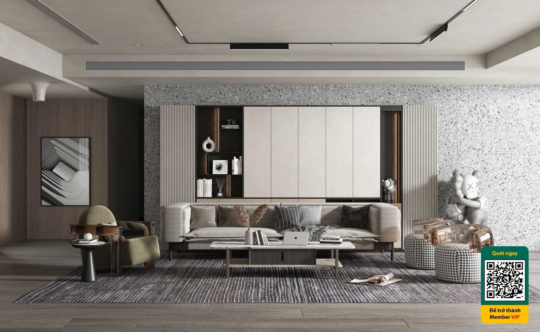 3D SCENES - WABI SABI STYLE - VRAY / CORONA - 3D MODEL - 6197