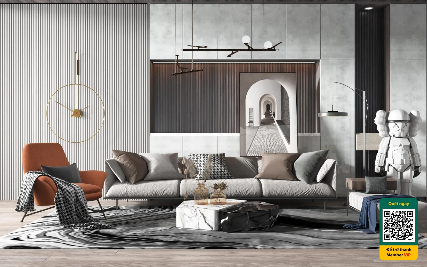 3D SCENES - WABI SABI STYLE - VRAY / CORONA - 3D MODEL - 6212