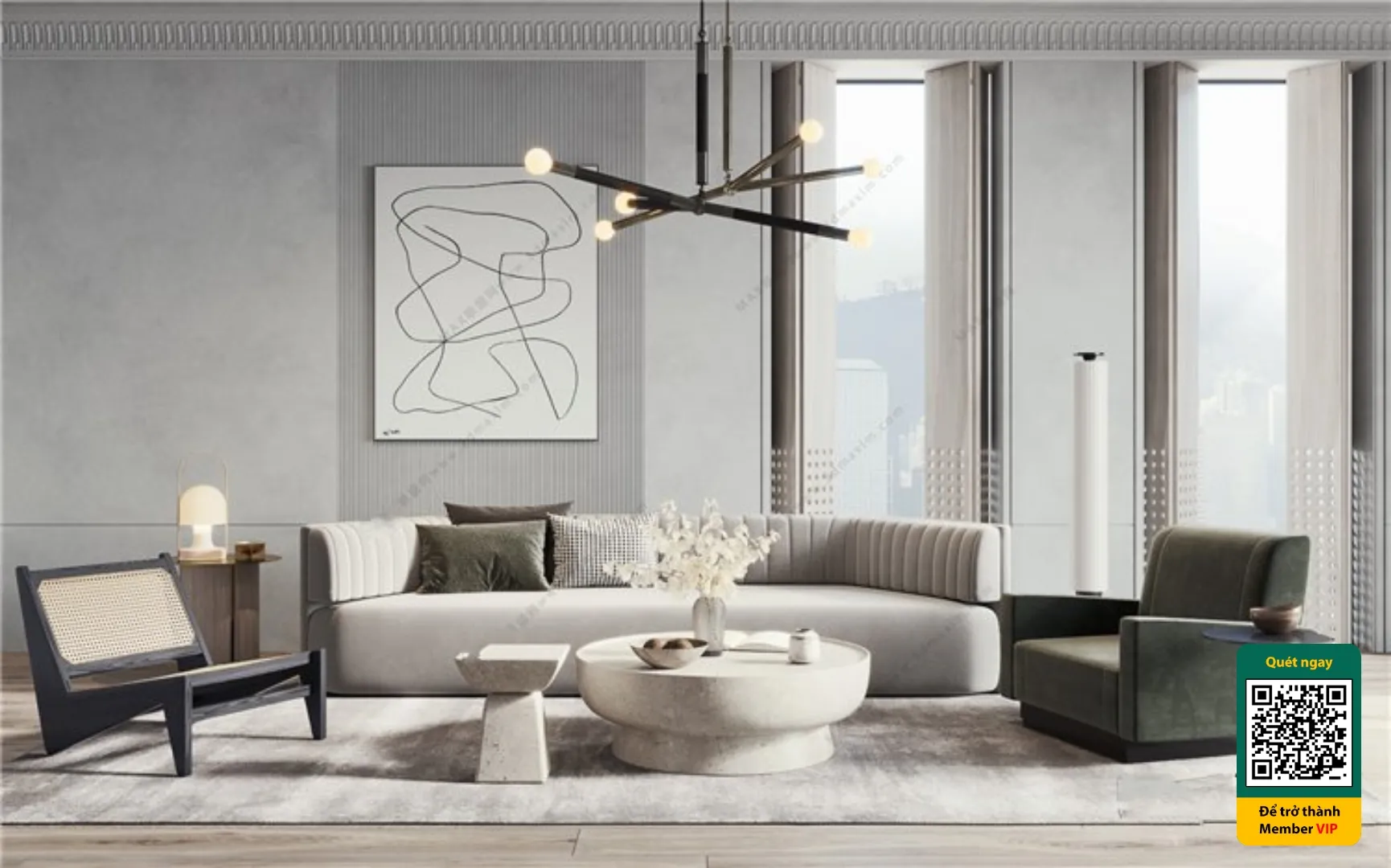 3D SCENES - WABI SABI STYLE - VRAY / CORONA - 3D MODEL - 6219