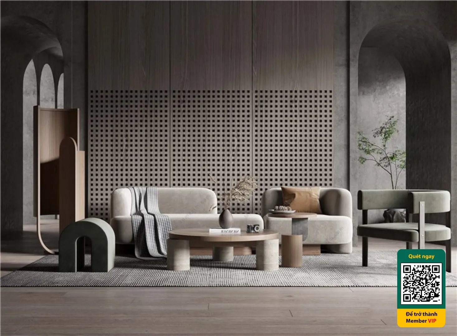 3D SCENES - WABI SABI STYLE - VRAY / CORONA - 3D MODEL - 6234